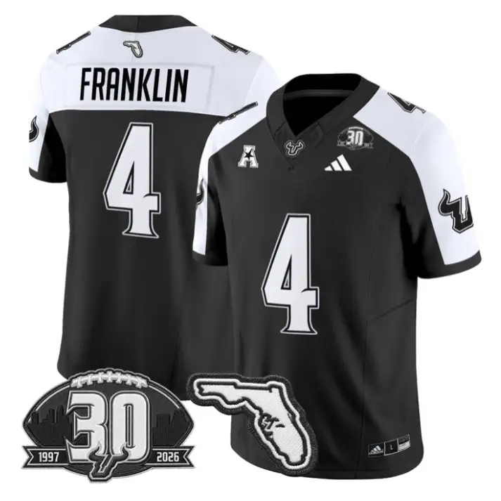 Sam Franklin Jersey #4 South Florida Bulls 30th Patch Limited Stitched