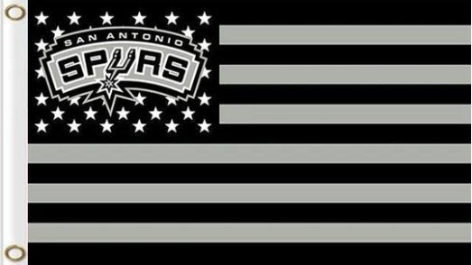San Antonio Spurs Star Flag 3X5Ft Polyester Banner USA Digital Print