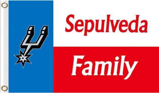 San Antonio Spurs Team US Flag 3X5Ft Polyester Banner USA Digital Print
