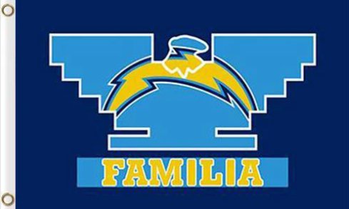 San Diego Chargers Familia Flag 3X5 Ft Polyester Banner USA 90x150cm