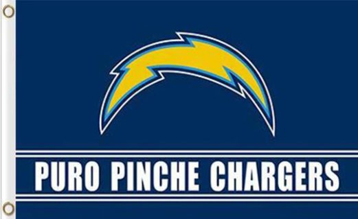 San Diego Chargers Puro Pinche Flag 3X5 Ft Polyester Banner USA 90x150cm