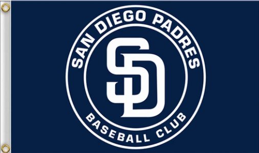 San Diego Padres Baseball Flag 3X5Ft Banner USA Polyester with Brass Grommets