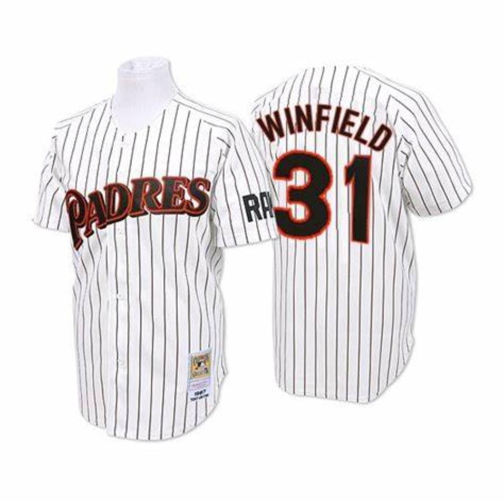 San Diego Padres Dave Winfield White Throwback Jersey
