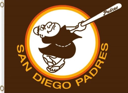 San Diego Padres Flying Nation Flag 3X5Ft Banner USA Polyester with Brass Grommets