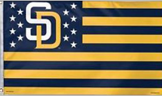 San Diego Padres Stars & Stripes Nation Flag 3X5Ft Banner USA Polyester with Brass Grommets