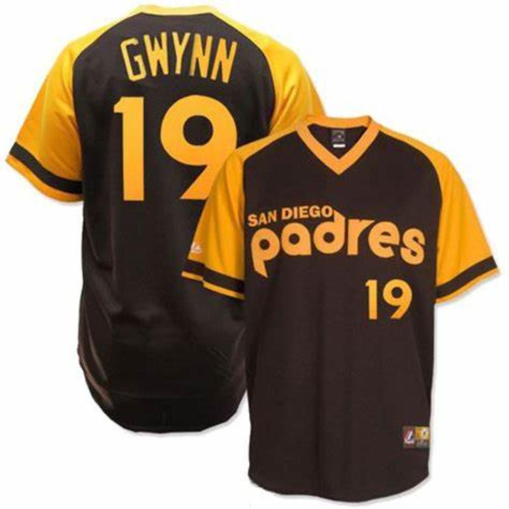 San Diego Padres Tony Gwynn Brown 1978 Throwback Pullover Jersey