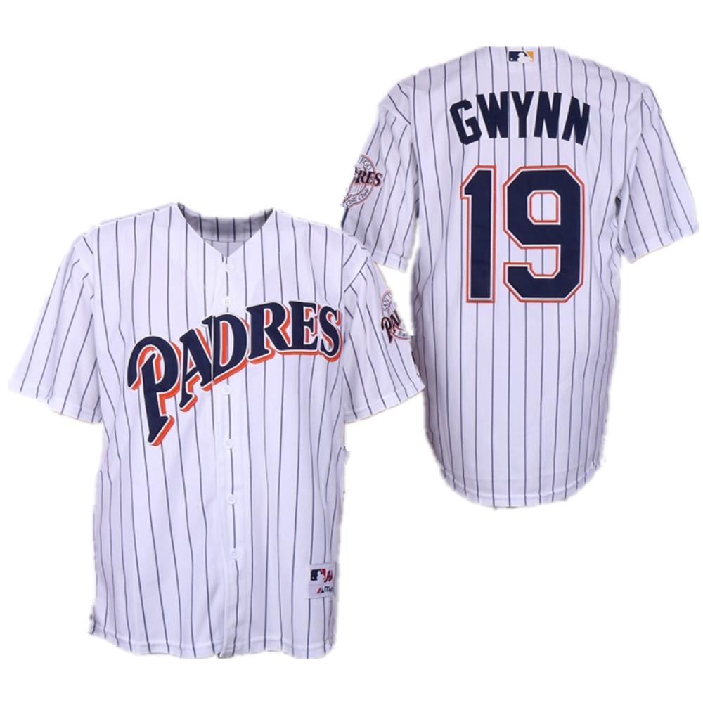 San Diego Padres Tony Gwynn Throwback White Jersey