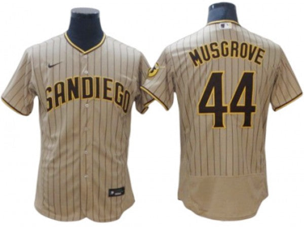 San Diego Padres #44 Joe Musgrove Sand Alternate Flex Base Jersey