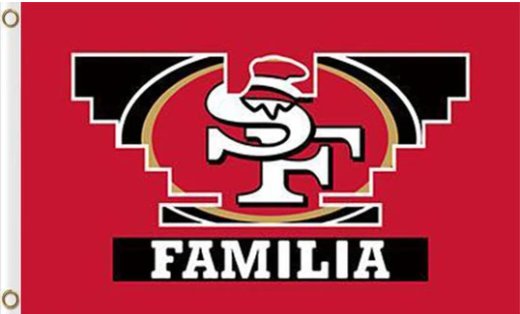 San Francisco 49ers Familia Flag 3X5 Ft Polyester Banner USA 90x150cm