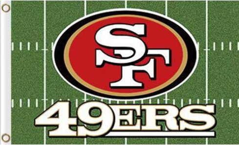 San Francisco 49ers Green Flag 3X5 Ft Polyester Banner USA 90x150cm