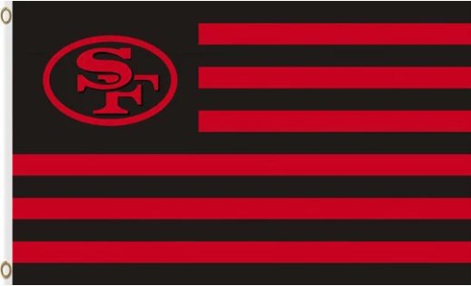 San Francisco 49ers Logo Flag 3X5 Ft Polyester Banner USA 90x150cm