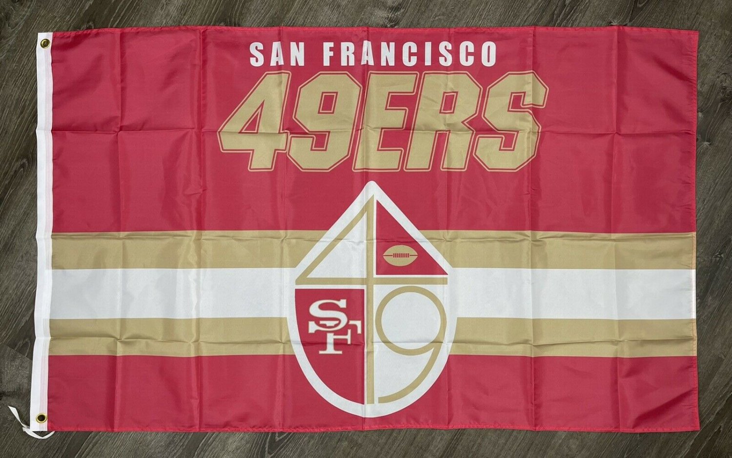 San Francisco 49ers Retro Style Man-Cave Flag 3x5 ft Sports Banner Garage
