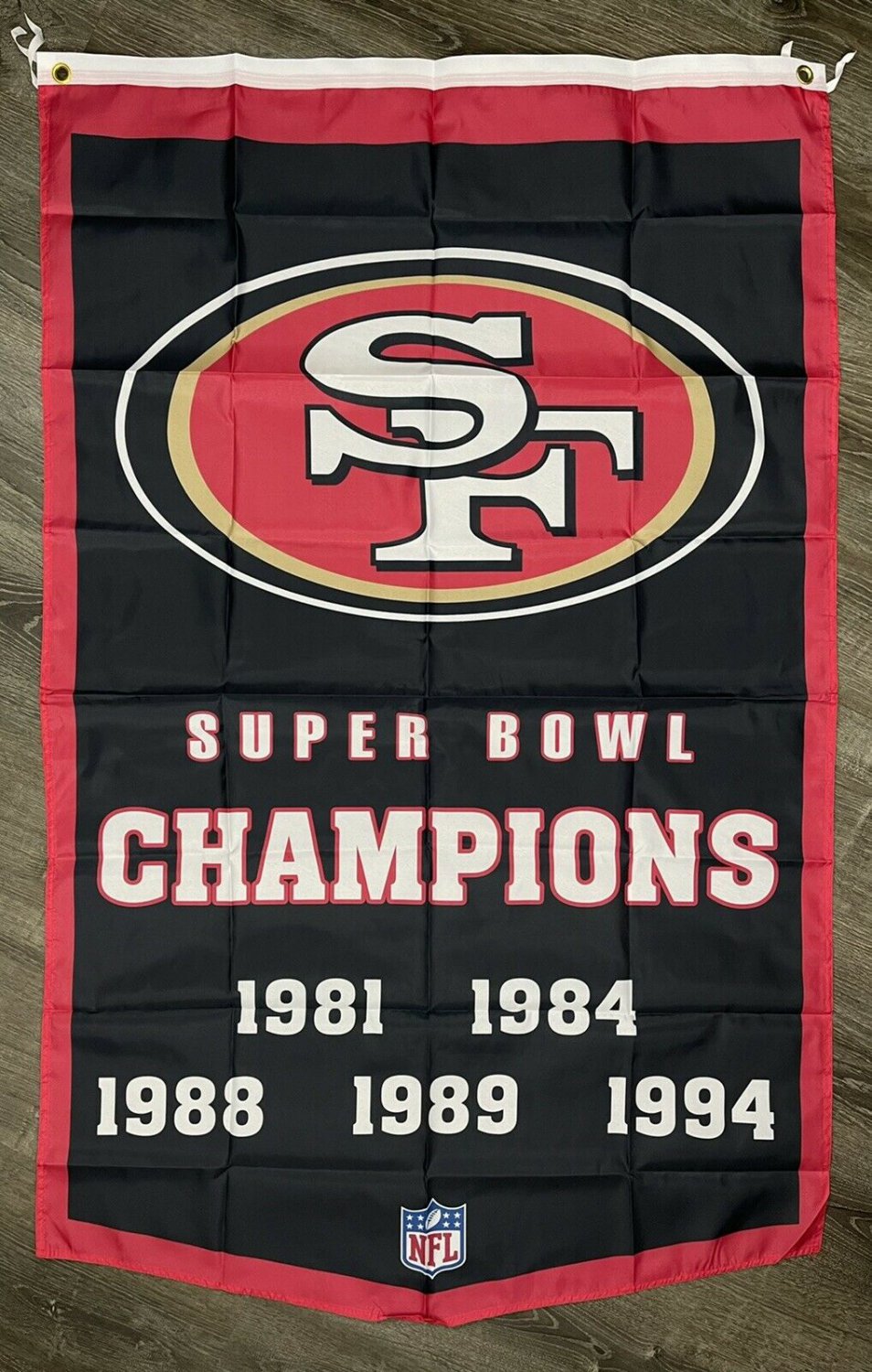 San Francisco 49ers Super Bowl Championship 3x5  Banner Man-Cave New