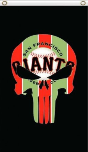 San Francisco Giants Black US Flag 3X5Ft Banner USA Polyester with Brass Grommets