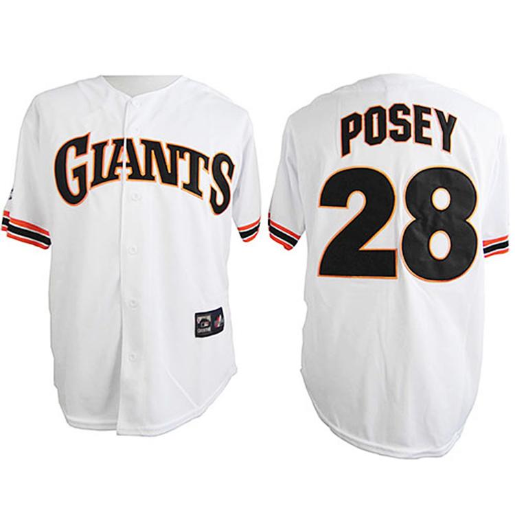 San Francisco Giants Buster Posey White 1989 Throwback Jersey