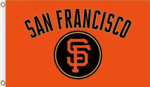 San Francisco Giants Logo Orange Flag 3X5Ft Banner USA Polyester with Brass Grommets