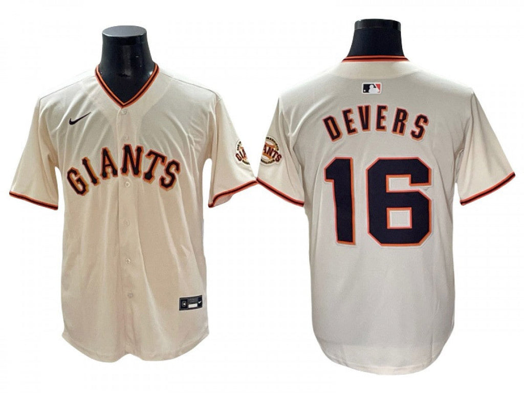 San Francisco Giants #16 Rafael Devers Cream Limited Jersey