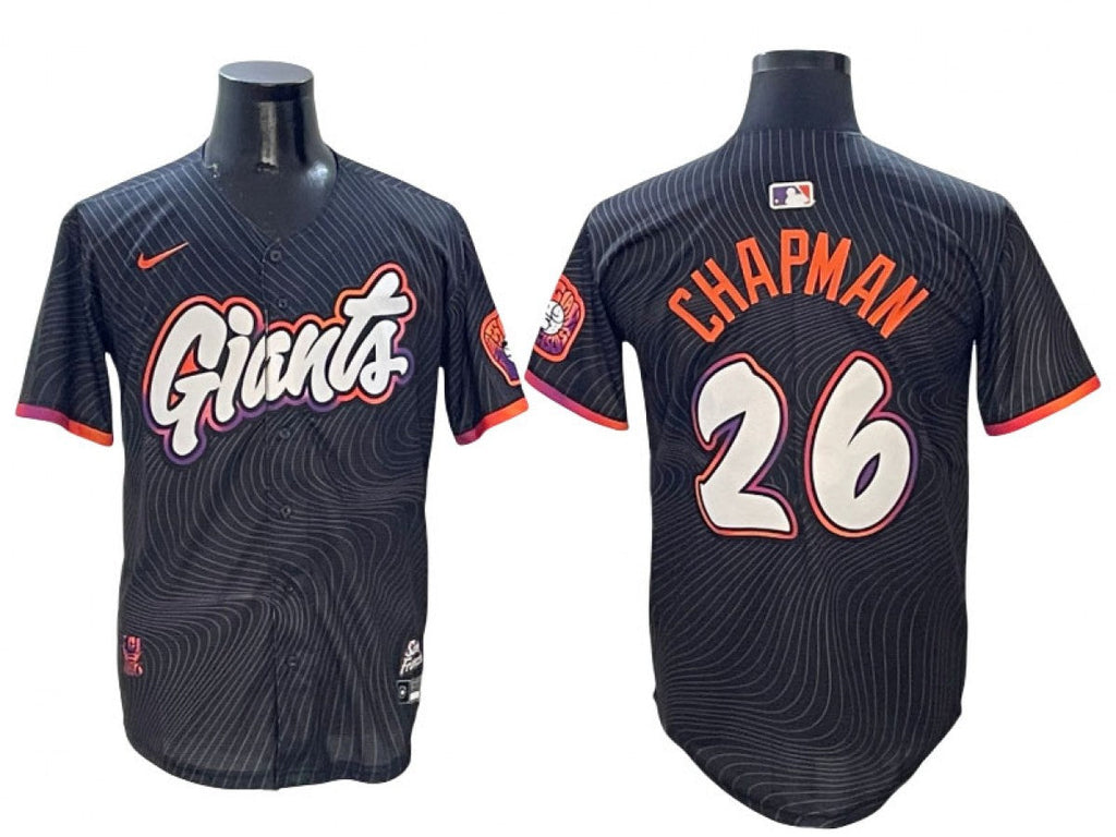 San Francisco Giants #26 Matt Chapman Black 2025 City Connect Jersey