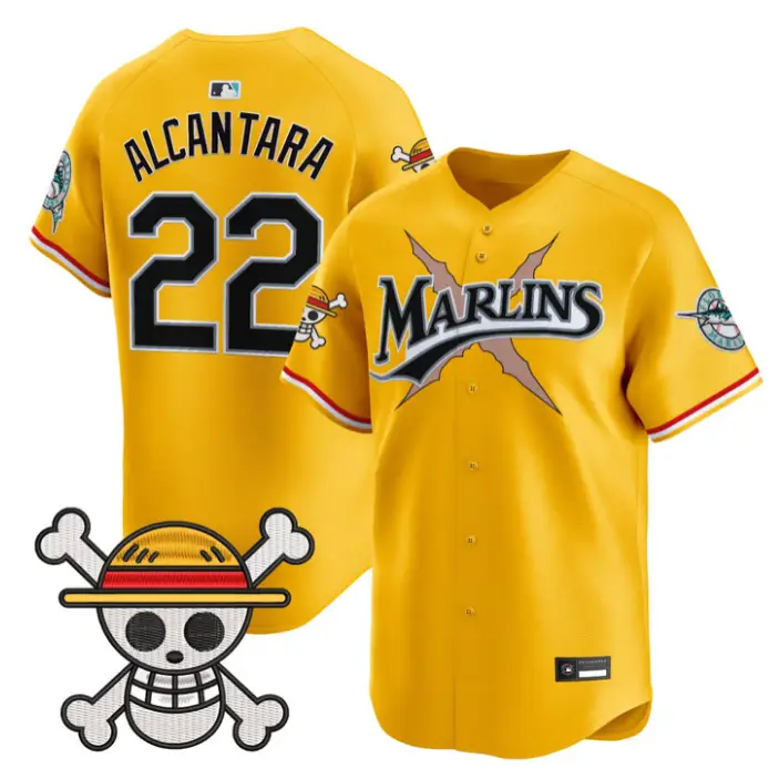 Sandy Alcantara Jersey #22 Miami Marlins One Piece Premier Stitched