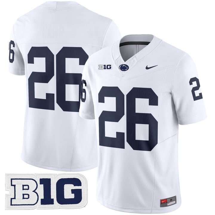 Saquon Barkley Jersey #26 No Name Penn State Nittany Lions 2025 Stitched White