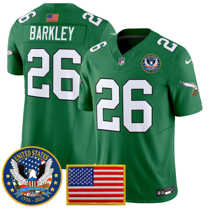 Saquon Barkley Jersey #26 United States 250th Anniversary Stitched