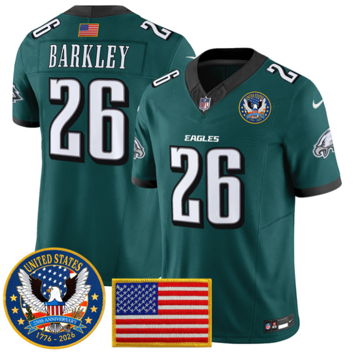 Saquon Barkley Jersey #26 United States 250th Anniversary Stitched