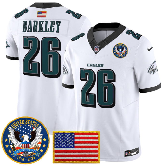 Saquon Barkley Jersey #26 United States 250th Anniversary Stitched