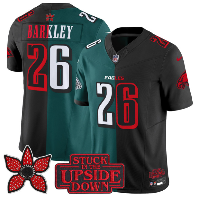 Saquon Barkley Jersey #26 Upside Down Edition Limited Stitched