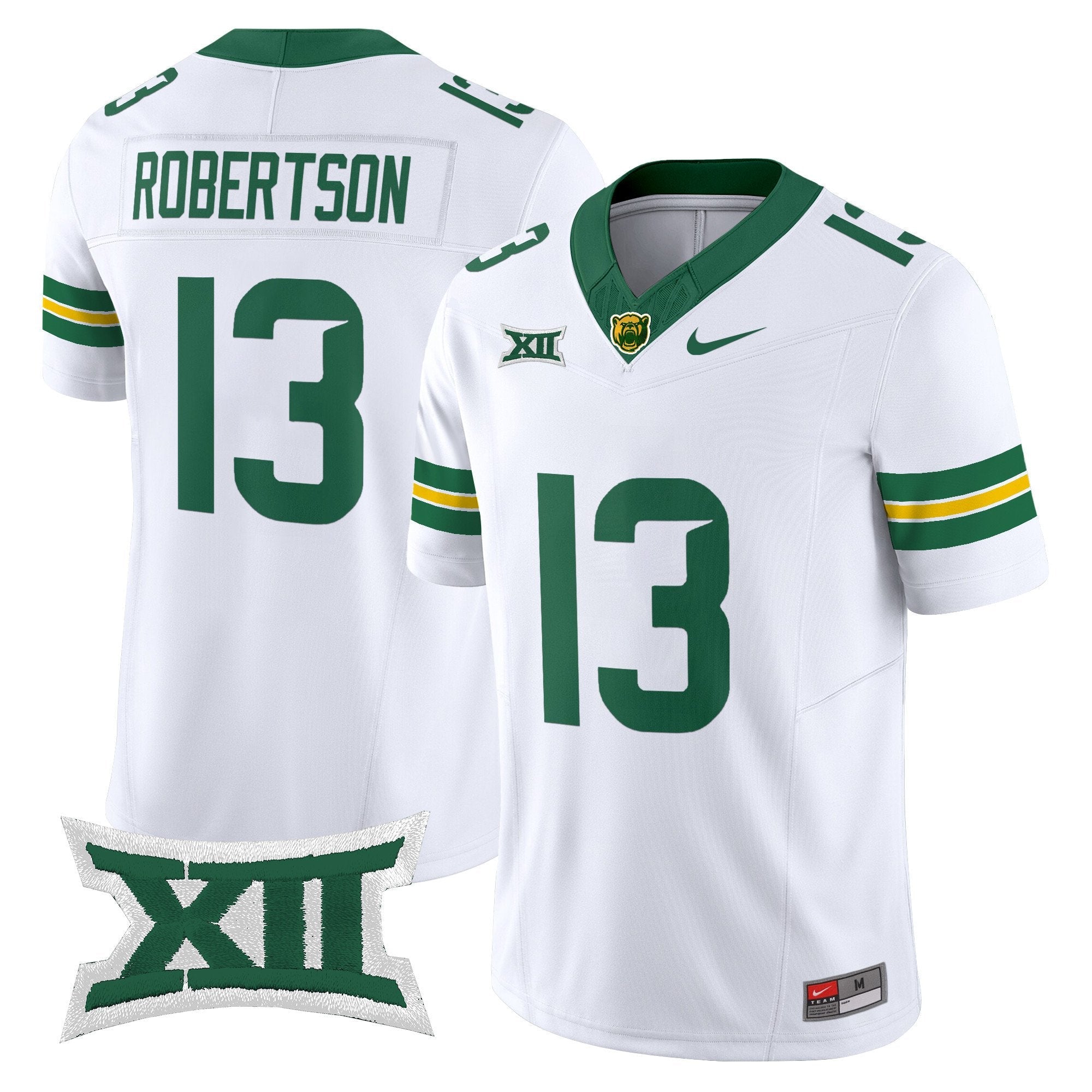 Sawyer Robertson Jersey #13 Baylor Bears 2025 Stitched White