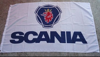 Scania Car Flag 3X5 Ft Polyester Banner USA 90x150cm