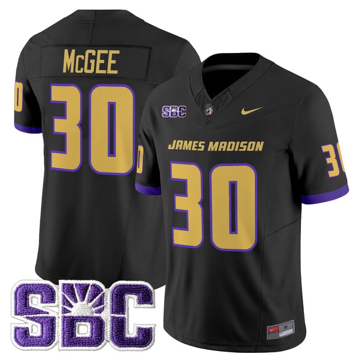 Scotty McGee Jersey #30 James Madison Dukes 2025 Vapor Limited Stitched