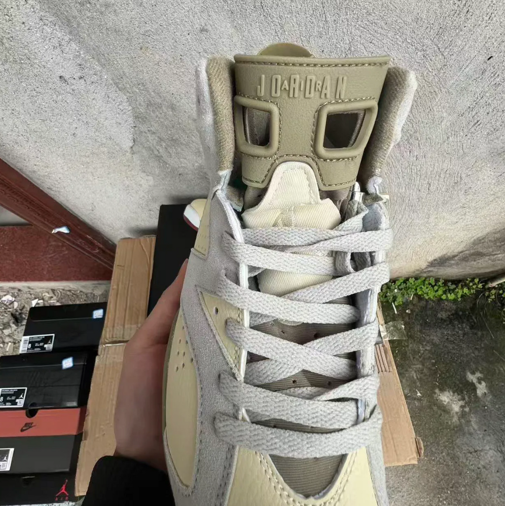 Air Jordan 6 Sail Neutral Olive Shoes Sneakers