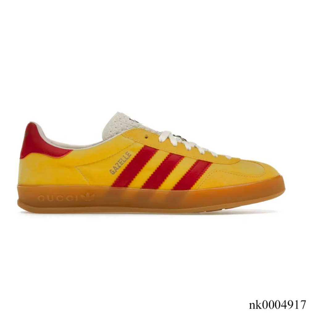 GG x AD Gazelle ‘Yellow Red’ Shoes Sneakers