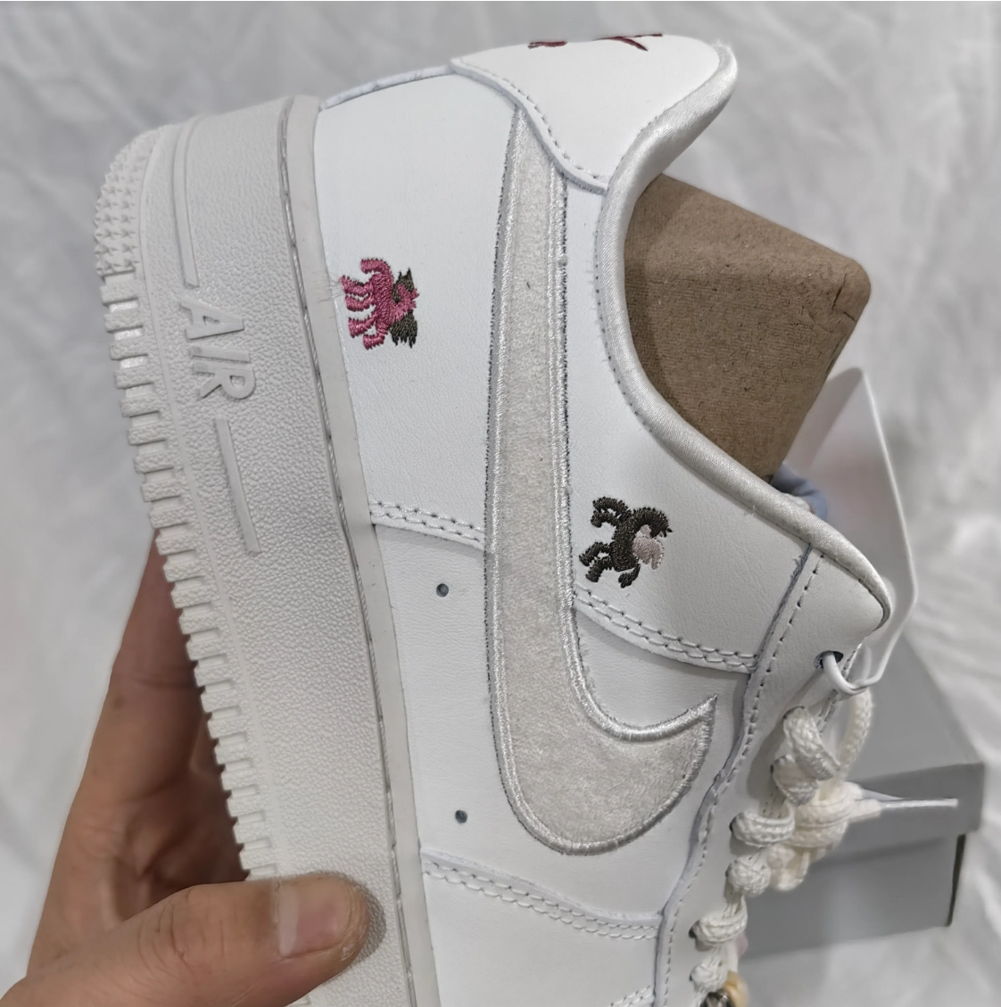 Air Force 1 Chenille Swoosh Year Of The Horse Shoes Sneaker