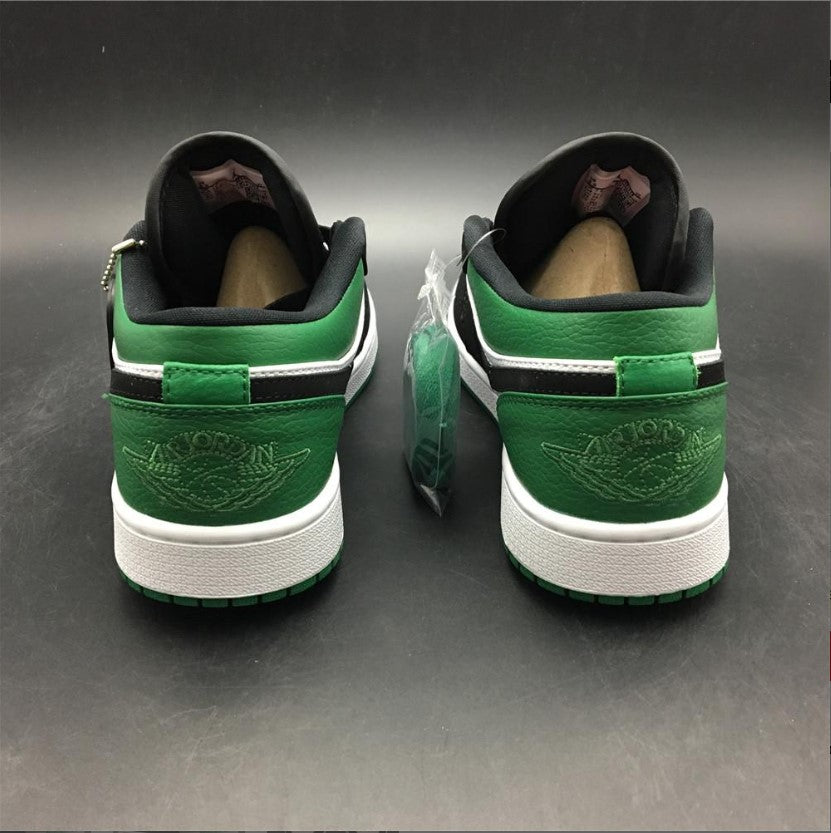 Air Jordan 1 Low White Black Mystic Green Shoes Sneakers
