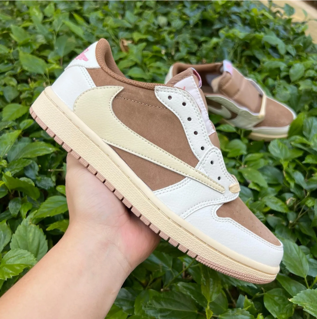 Travis Scott x Air Jordan 1 Low OG Brown Shy Shoes Sneakers