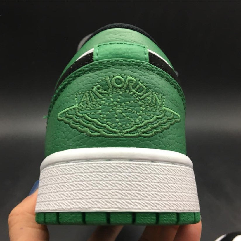 Air Jordan 1 Low White Black Mystic Green Shoes Sneakers