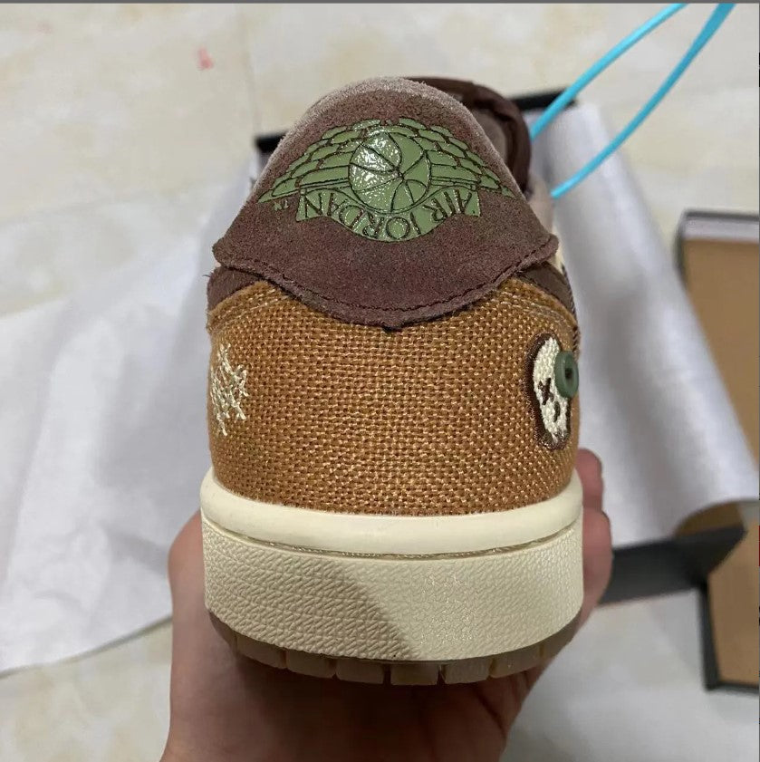 Zion Williamson x Air Jordan 1 Low OG Voodoo Shoes Sneakers