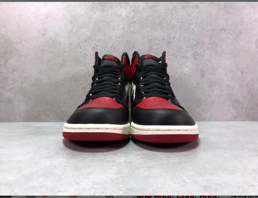 Air Jordan1 Retro High Bred Toe Shoes Sneakers