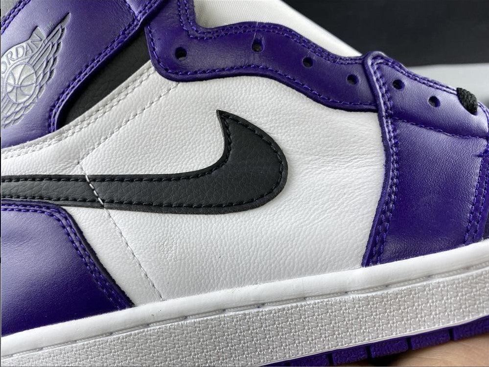 Air Jordan 1 Retro High Court Purple White Shoes Sneakers