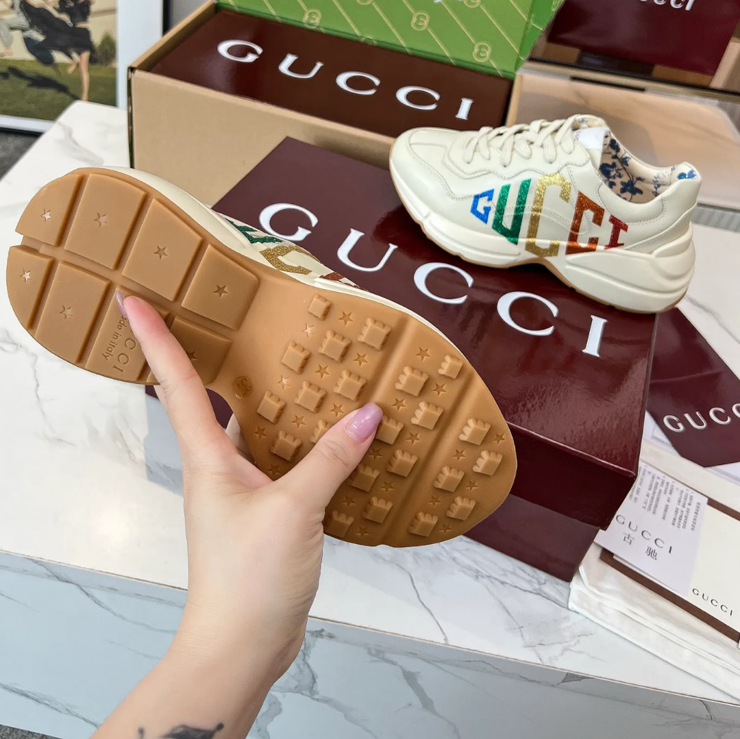 GG Rhyton Monogram ‘Glitter’ Shoes Sneakers