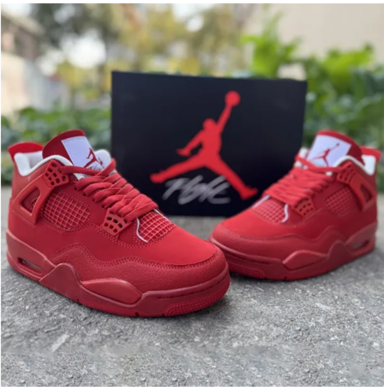 Air Jordan 4 Triple Red Shoes Sneakers