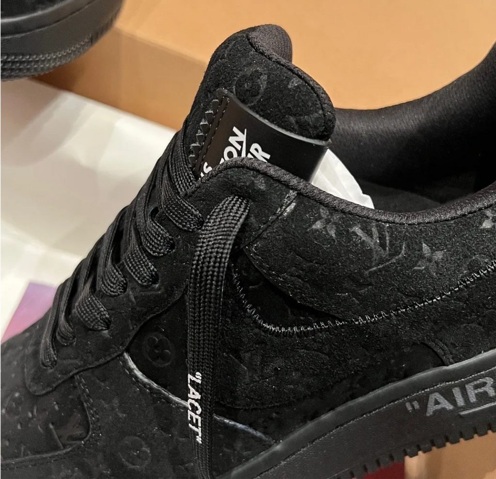 LV x Air Force 1 Virgil Abloh Black Shoes Sneakers
