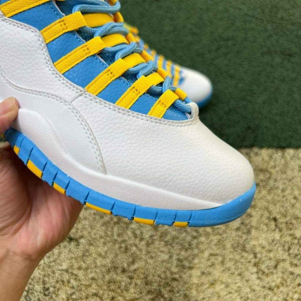 Air Jordan 10 Carolina Blue Yellow Shoes Sneakers