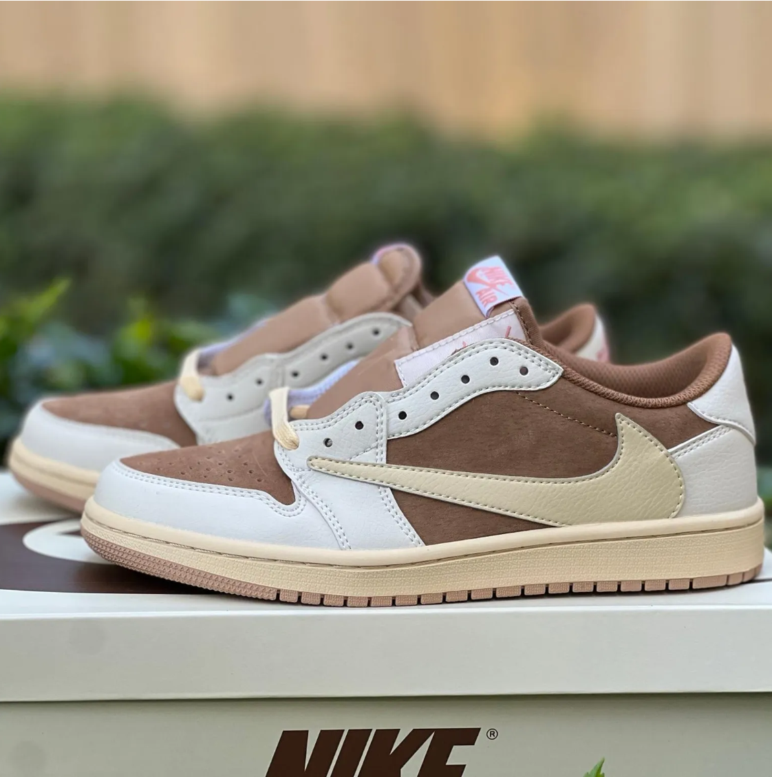 Travis Scott x Air Jordan 1 Low OG Brown Shy Shoes Sneakers