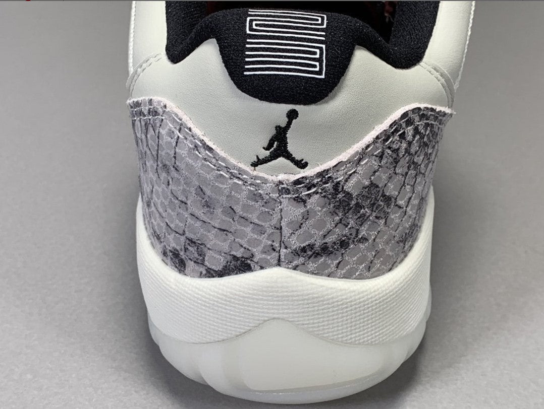 Air Jordan 11 Low Snake Light Bone Shoes Sneakers