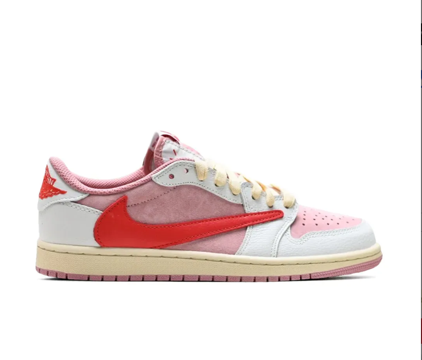 Travis Scott x AJ 1 Low OG Shy Pink Shoes Sneakers