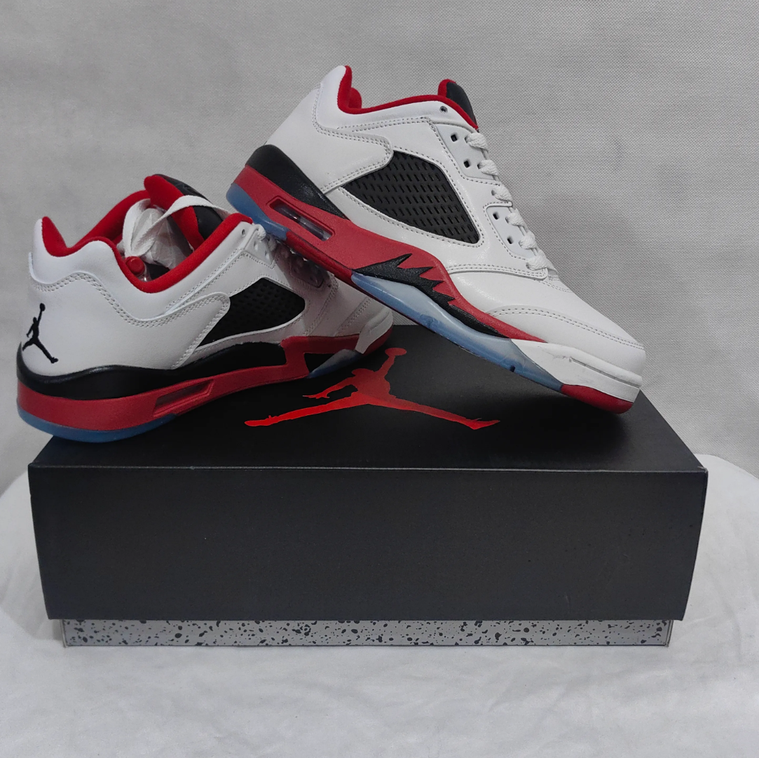 Air Jordan 5 Retro Low Fire Red Shoes Sneakers
