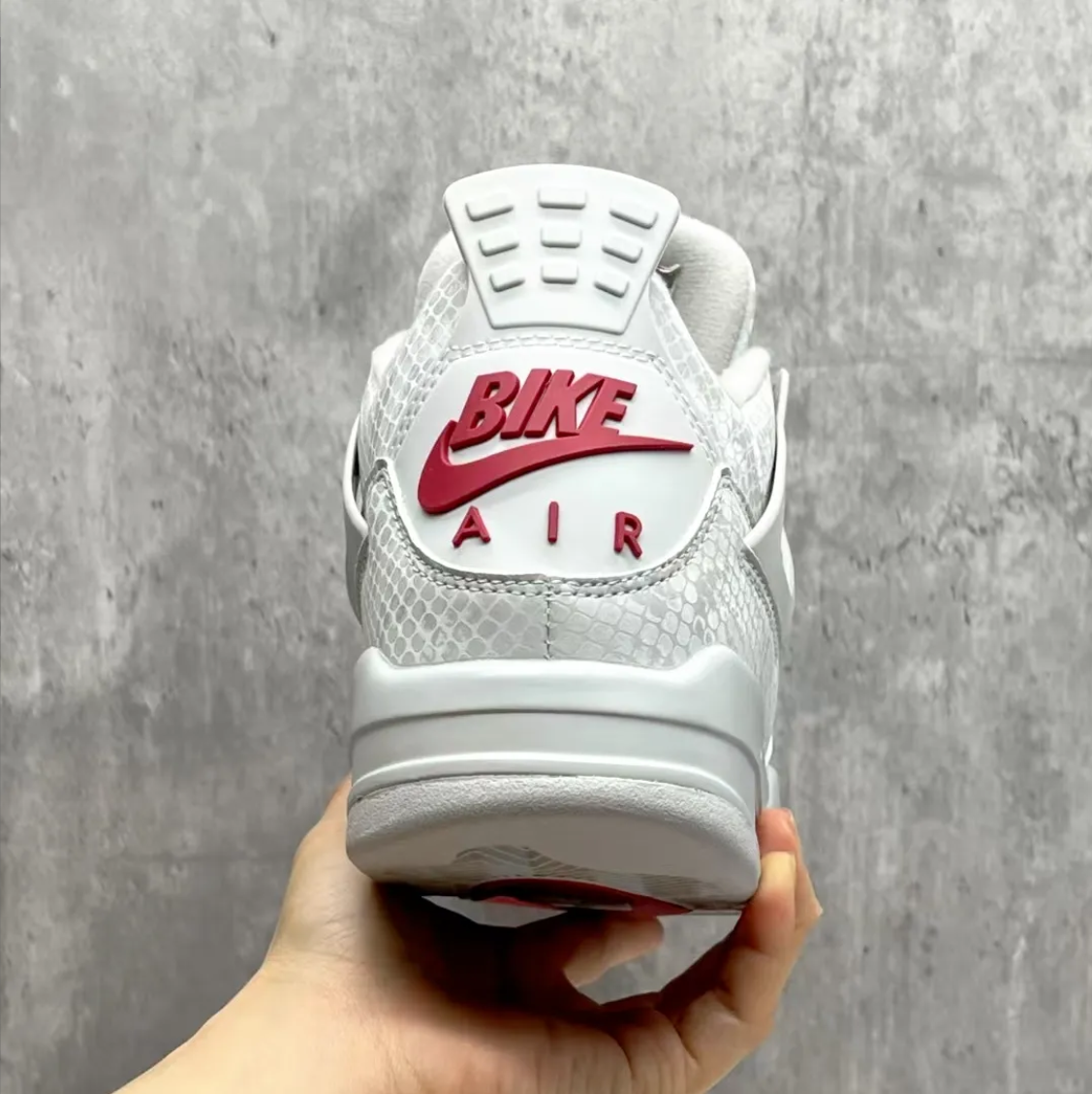 Nigel Sylvester x Air Jordan 4 White Grey Mamba Shoes Sneakers
