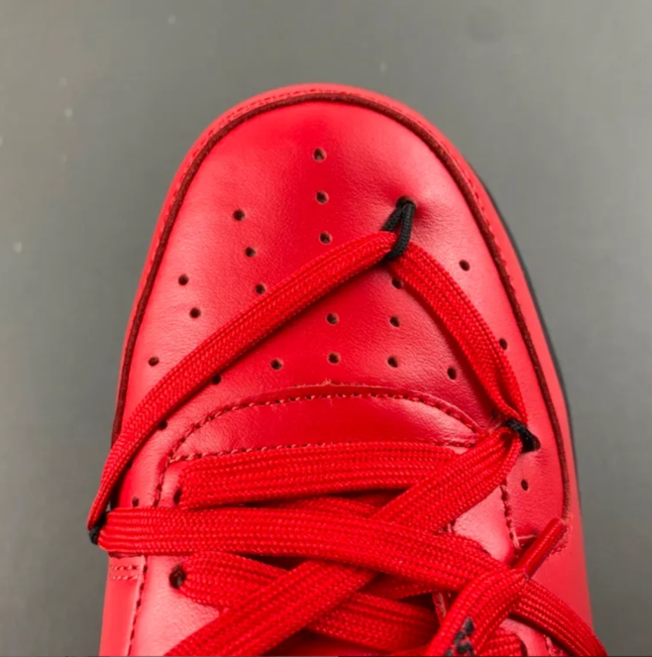 OW x Air Force 1 Low Crimson Sample Shoes Sneaker